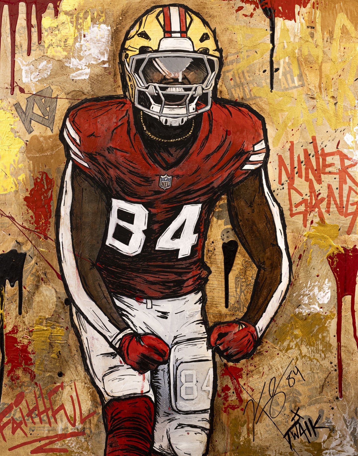 PRE-ORDER 11x14 print signed by Kendrick Bourne