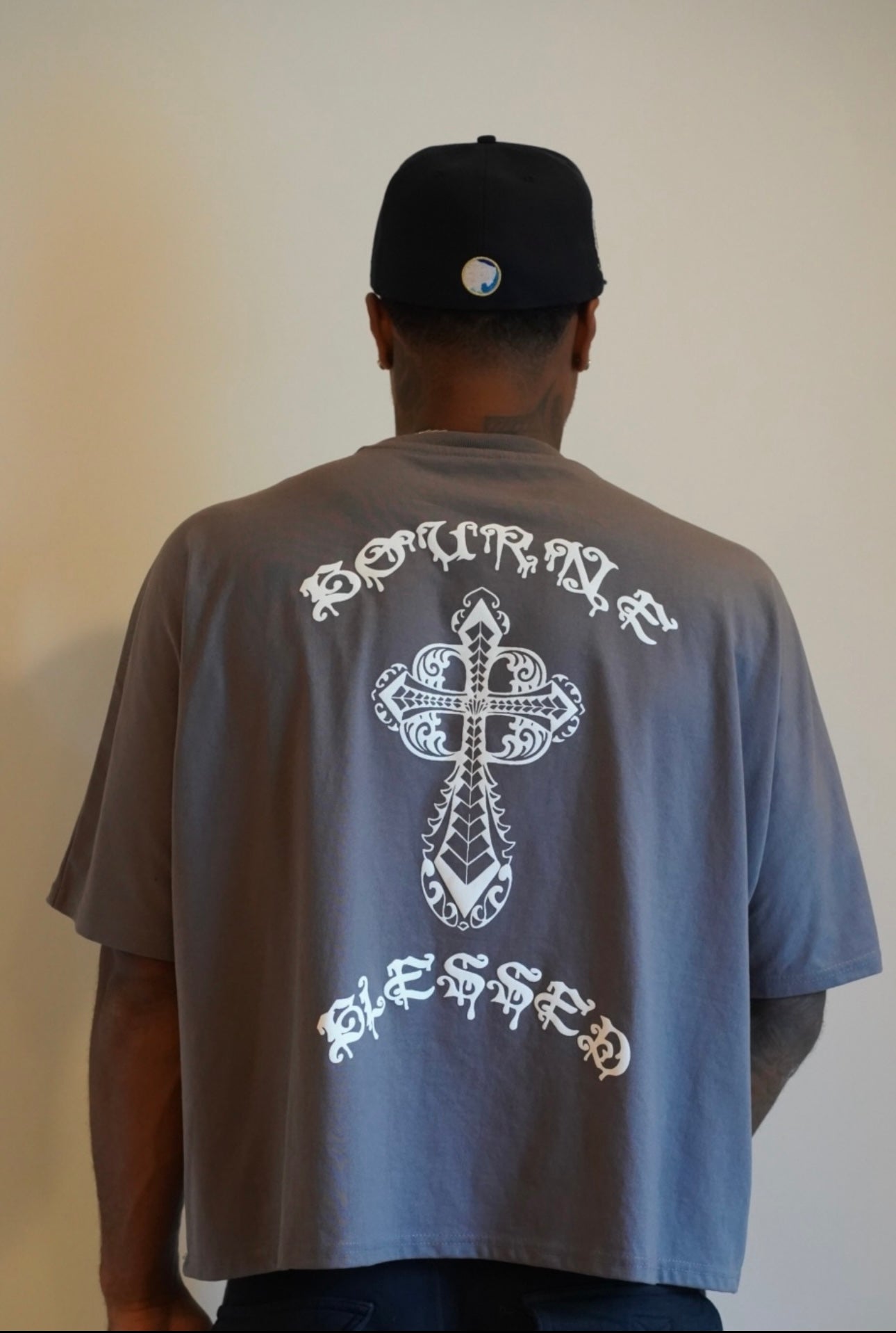BLOOD OF CHRIST BOXEY TEE SHADOW