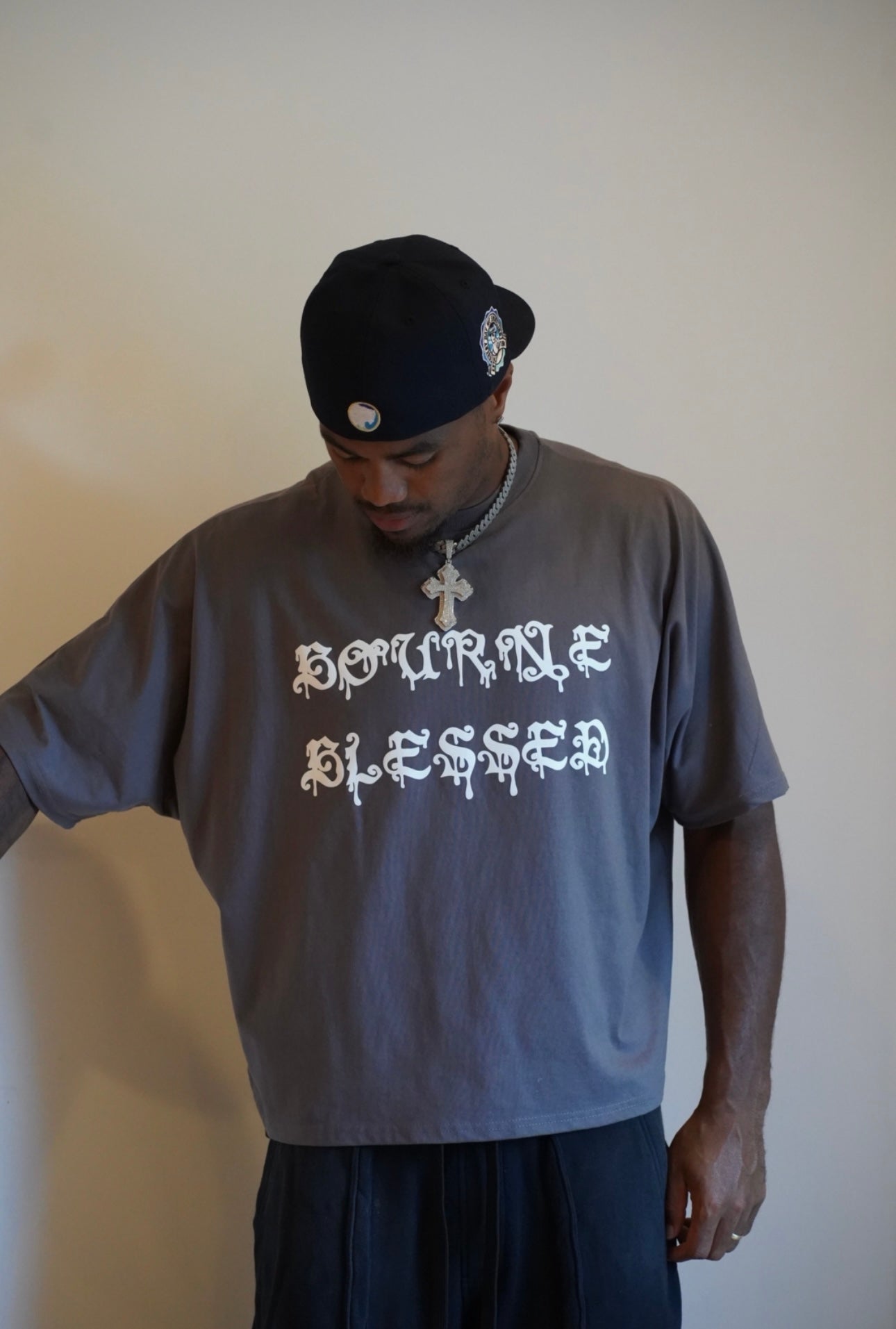 BLOOD OF CHRIST BOXEY TEE SHADOW