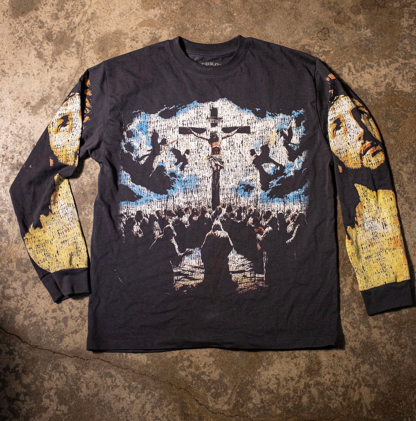 Bourne Blessed Crucifixion Long Sleeve Tee by Kendrick Bourne