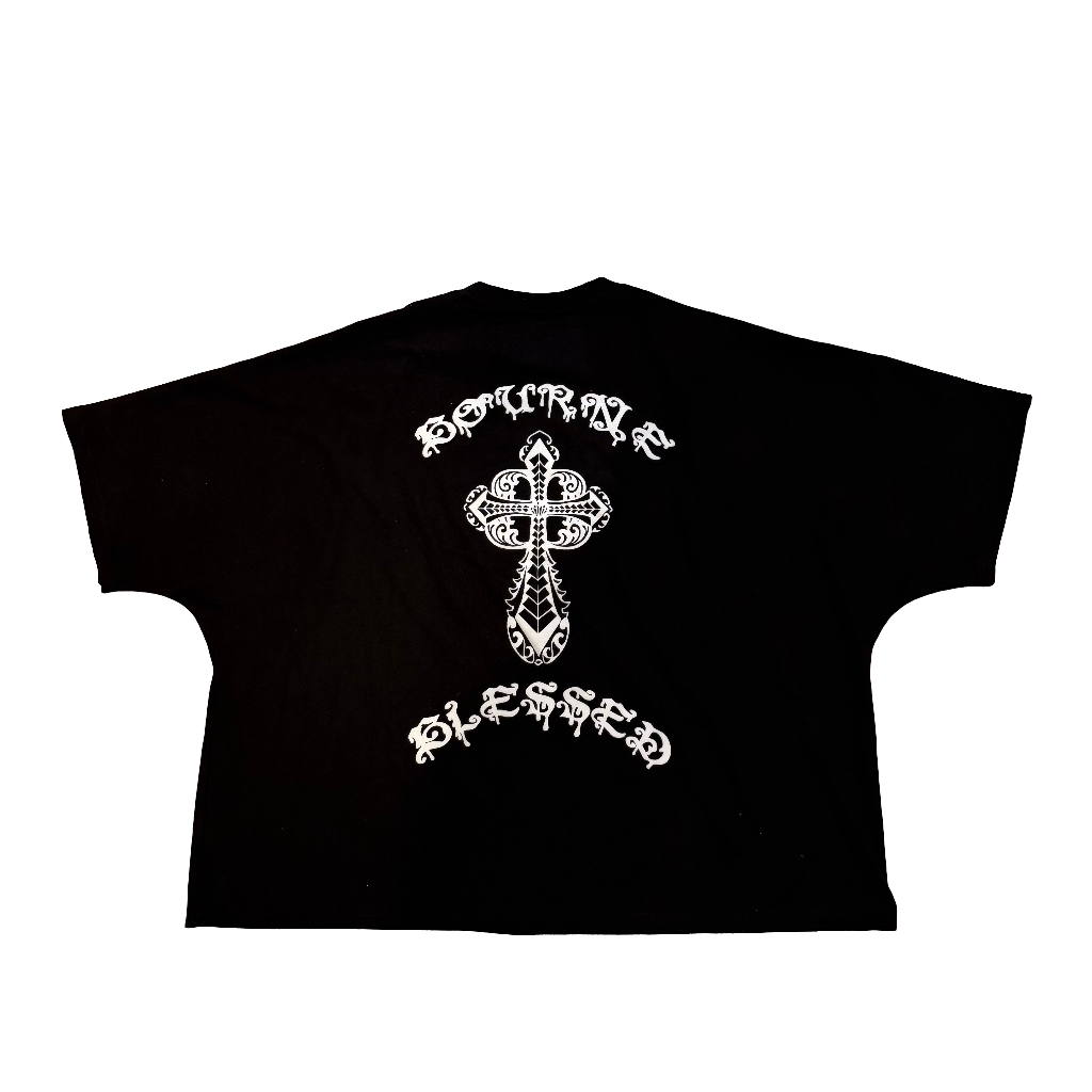 BLOOD OF CHRIST BOXEY TEE BLACK