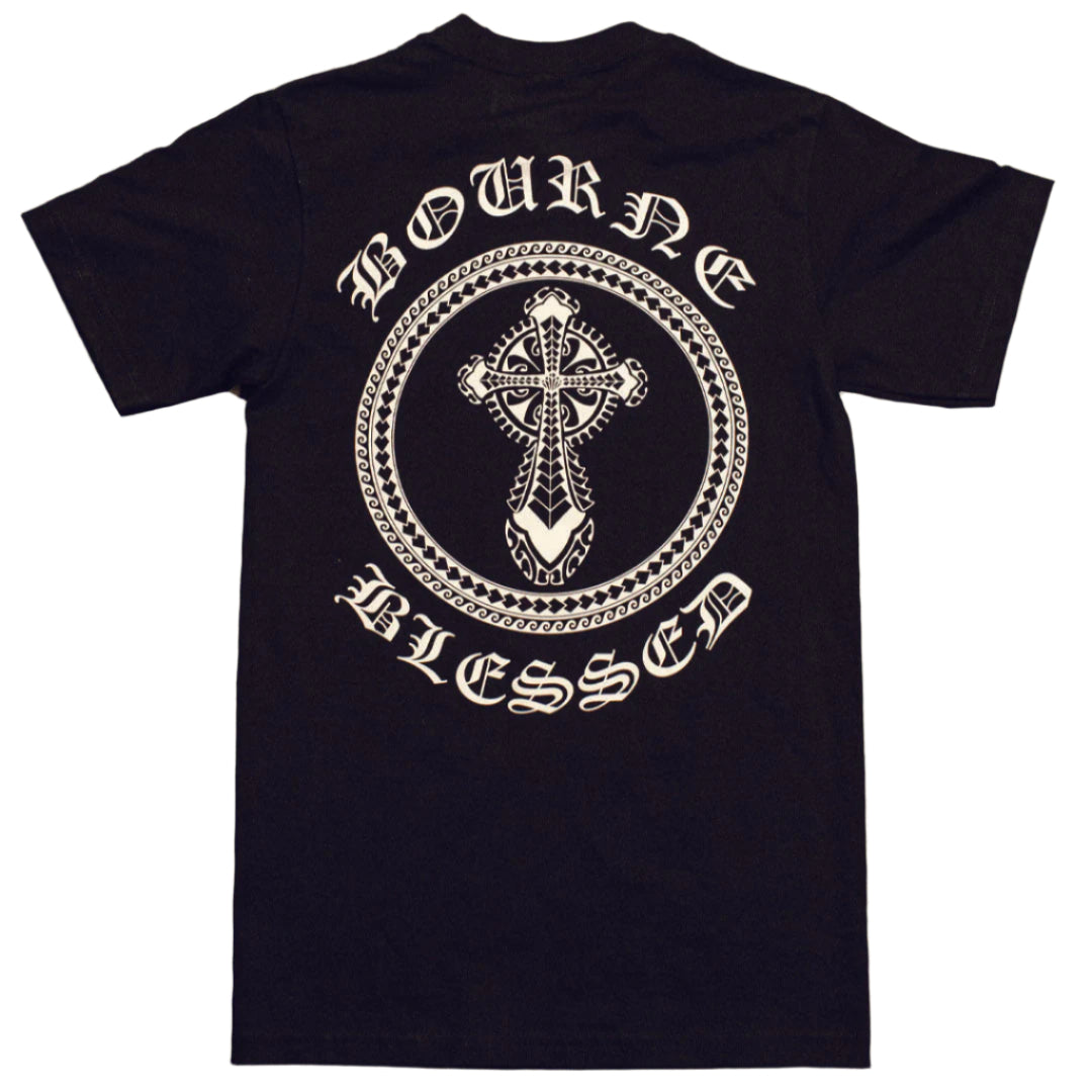 Tribal Circle Short Sleeve T Shirt Black