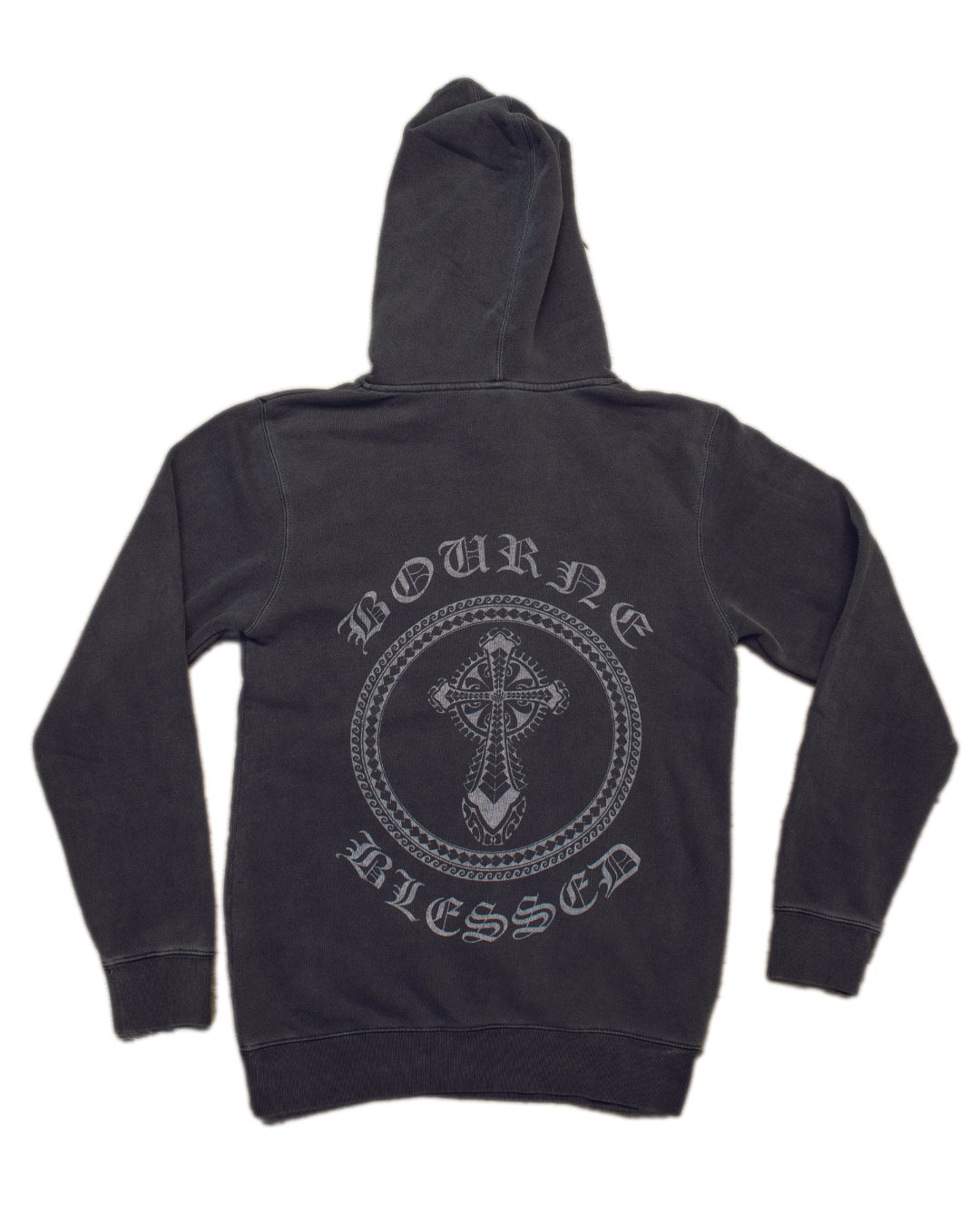 Tribal Circle garment dyed hoodie