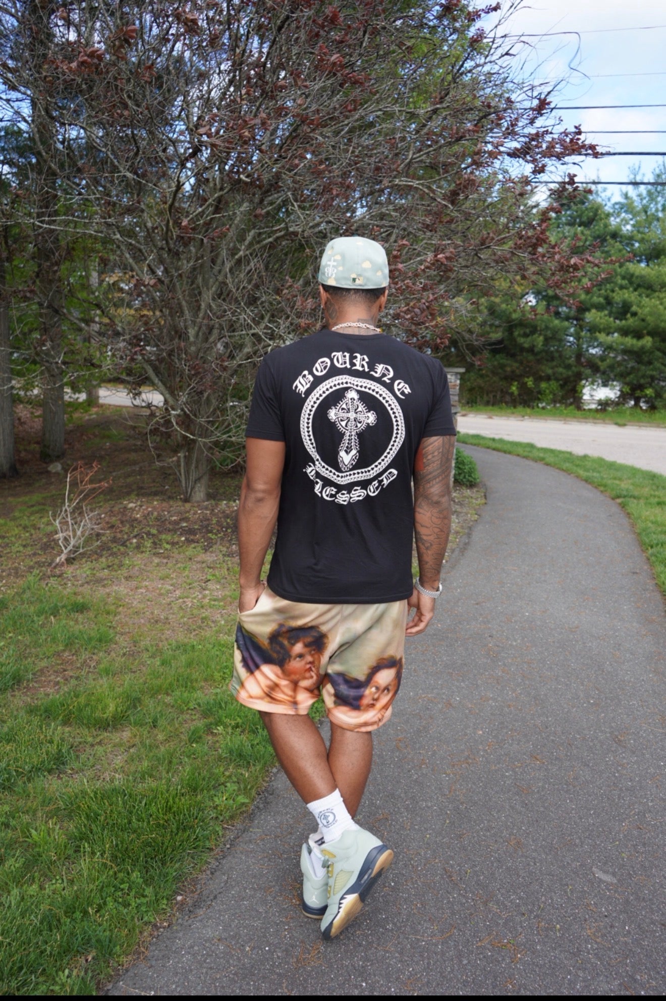 Bourne Blessed Angel Mesh Shorts