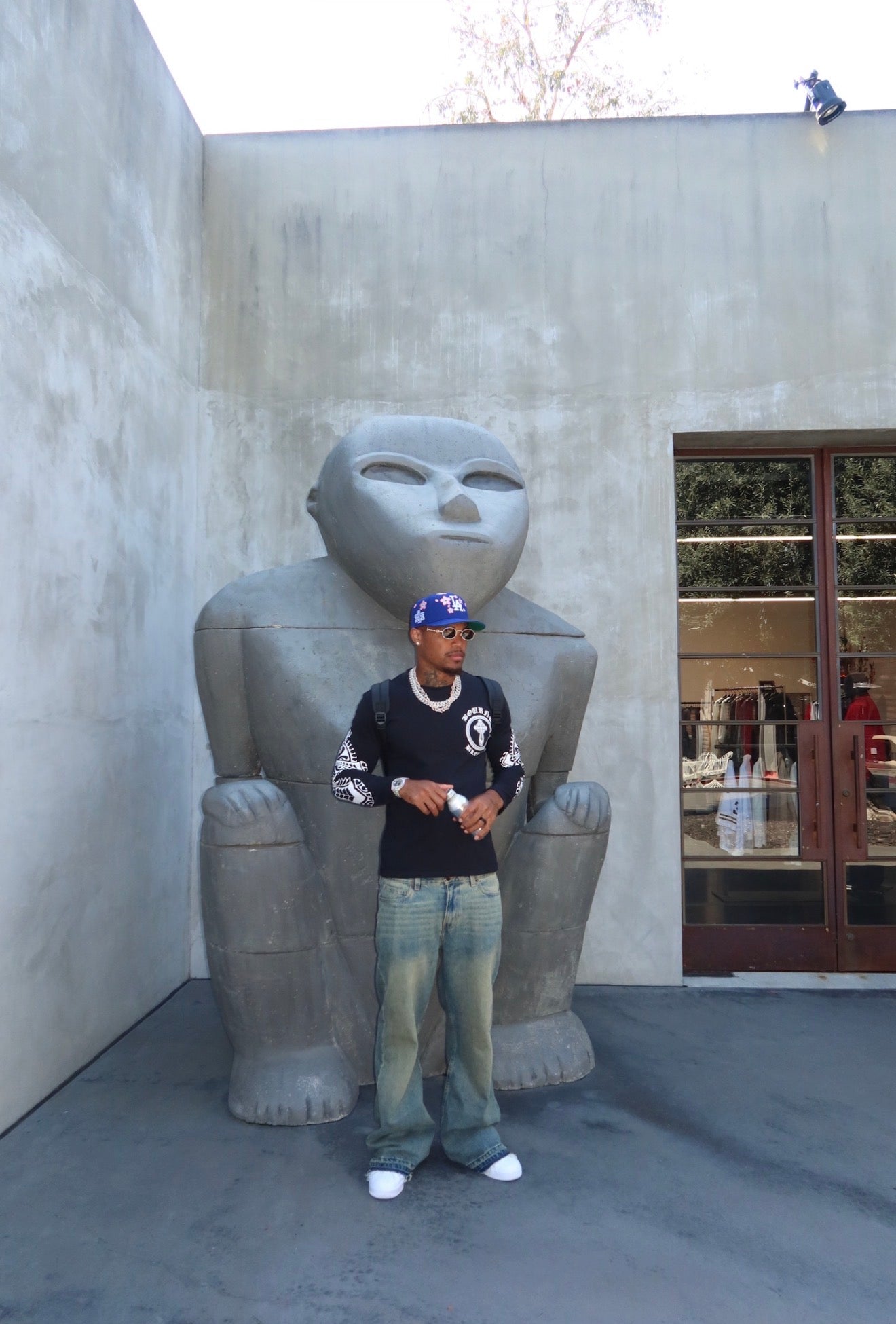 Bourne Blessed Cross Sleeve Long Sleeve Tee by Kendrick Bourne