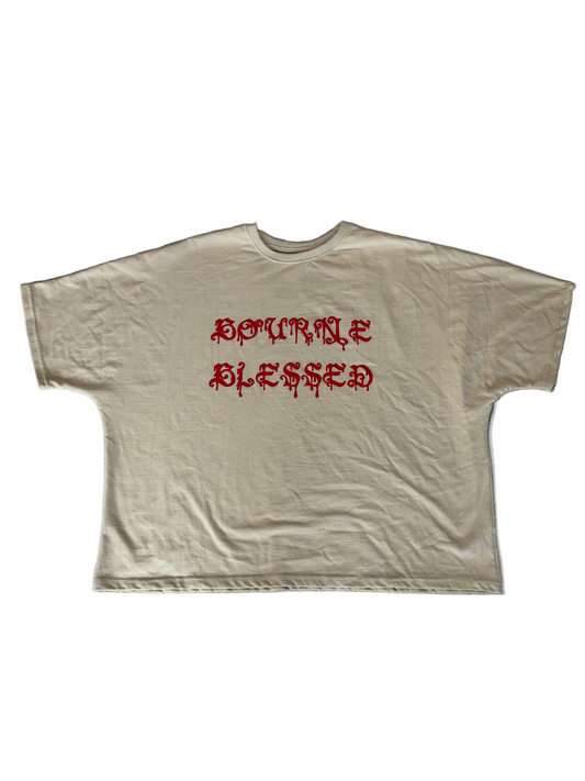 BLOOD OF CHRIST BOXEY TEE CREAM