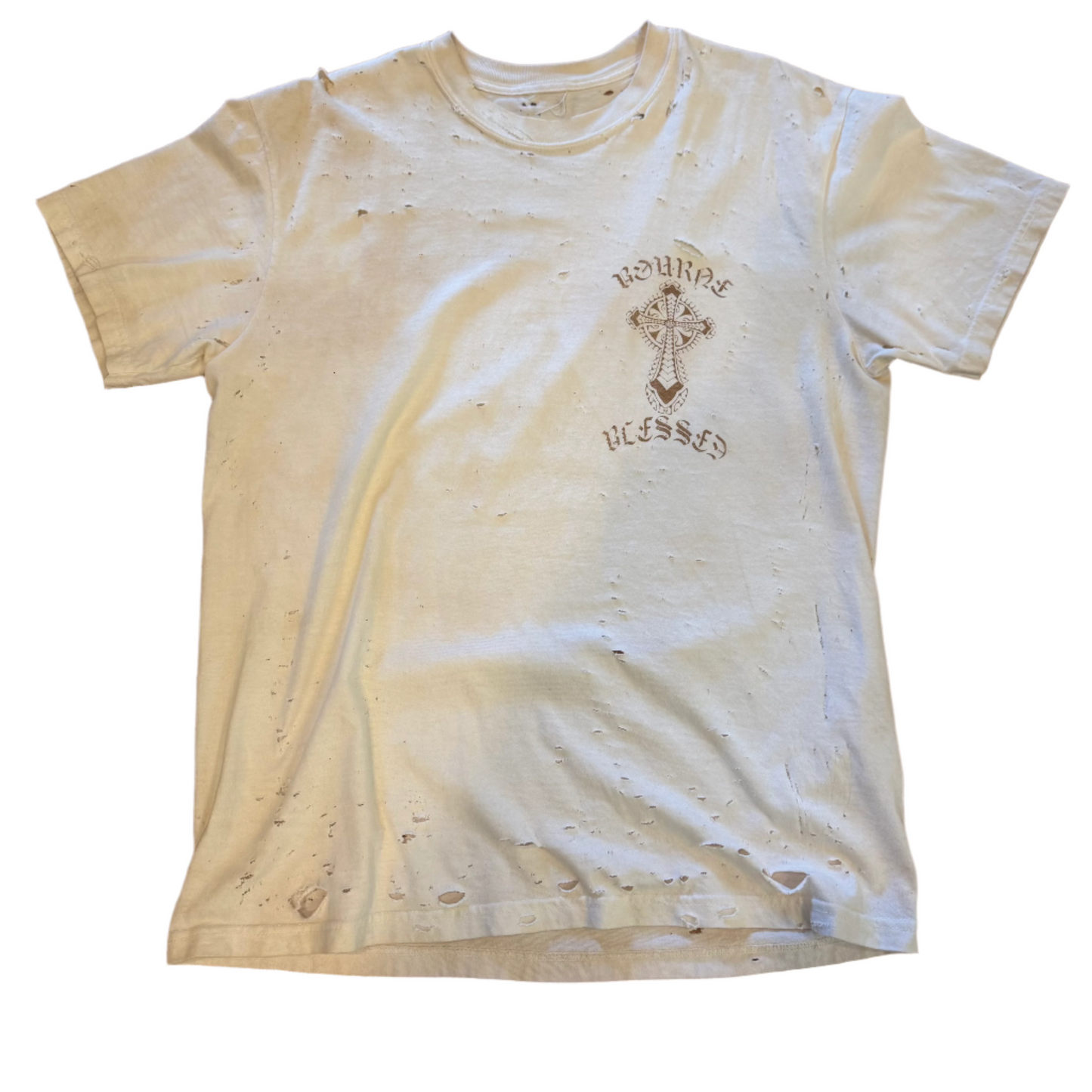 Bourne Blessed x Dodo Coffee Distressed Tee by Kendrick Bourne & Cooper Kupp
