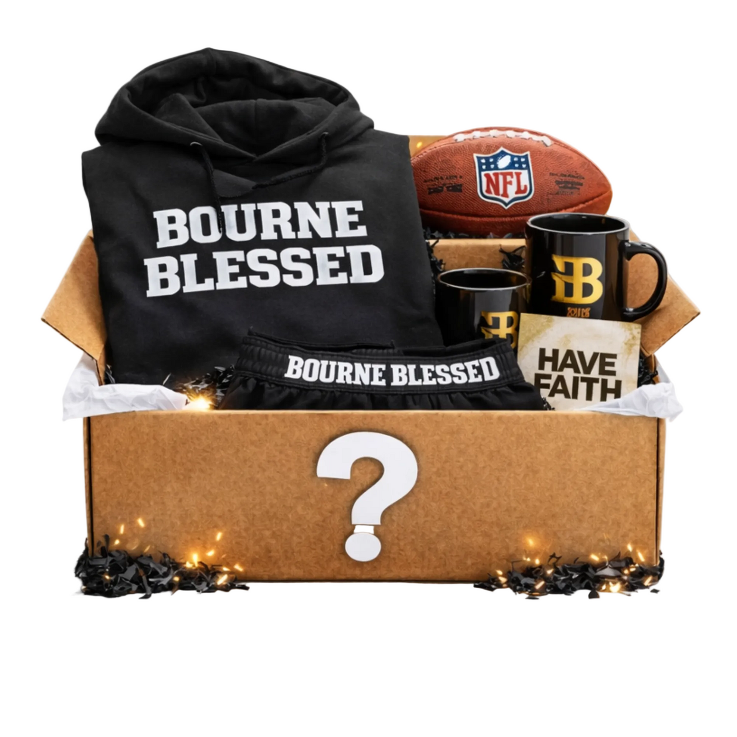BOURNEBLESSED Faith Box+ Football (Limited 3 left started at 11  )