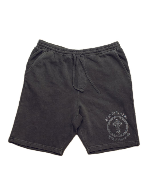 Tribal Circle garment dyed shorts