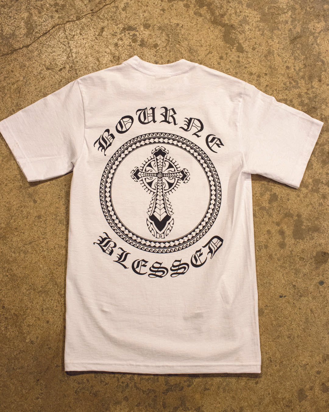Tribal Circle Short Sleeve T Shirt White